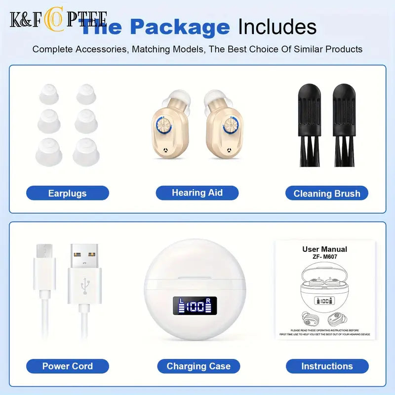 KFCOPTEE ZF-M607 Digital Hearing Aids