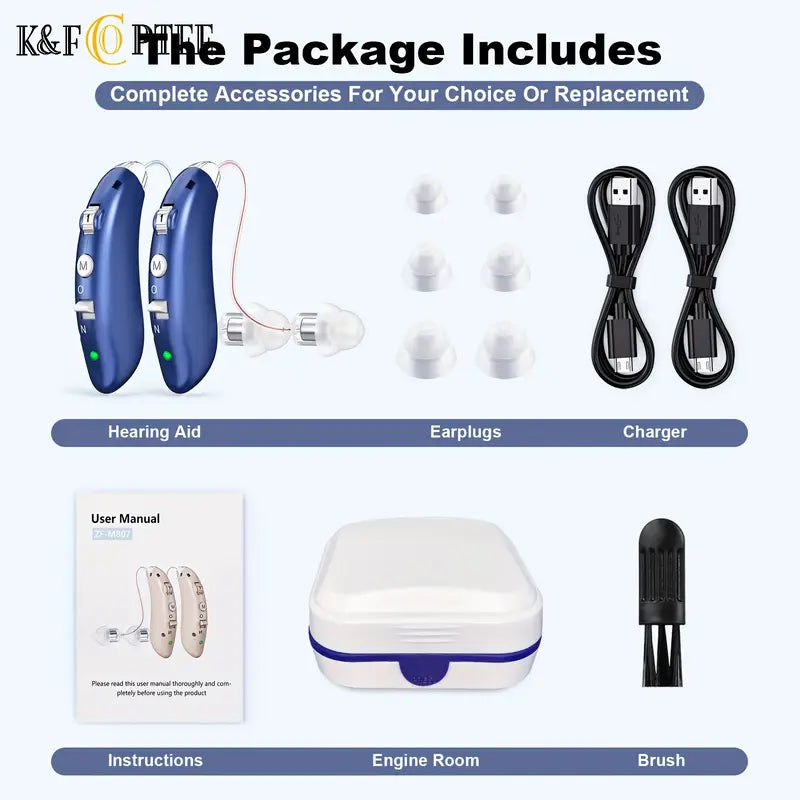 KFCOPTEE ZF-M807 Rechargeable Hearing Aids: Experience Sound Like Never Before
