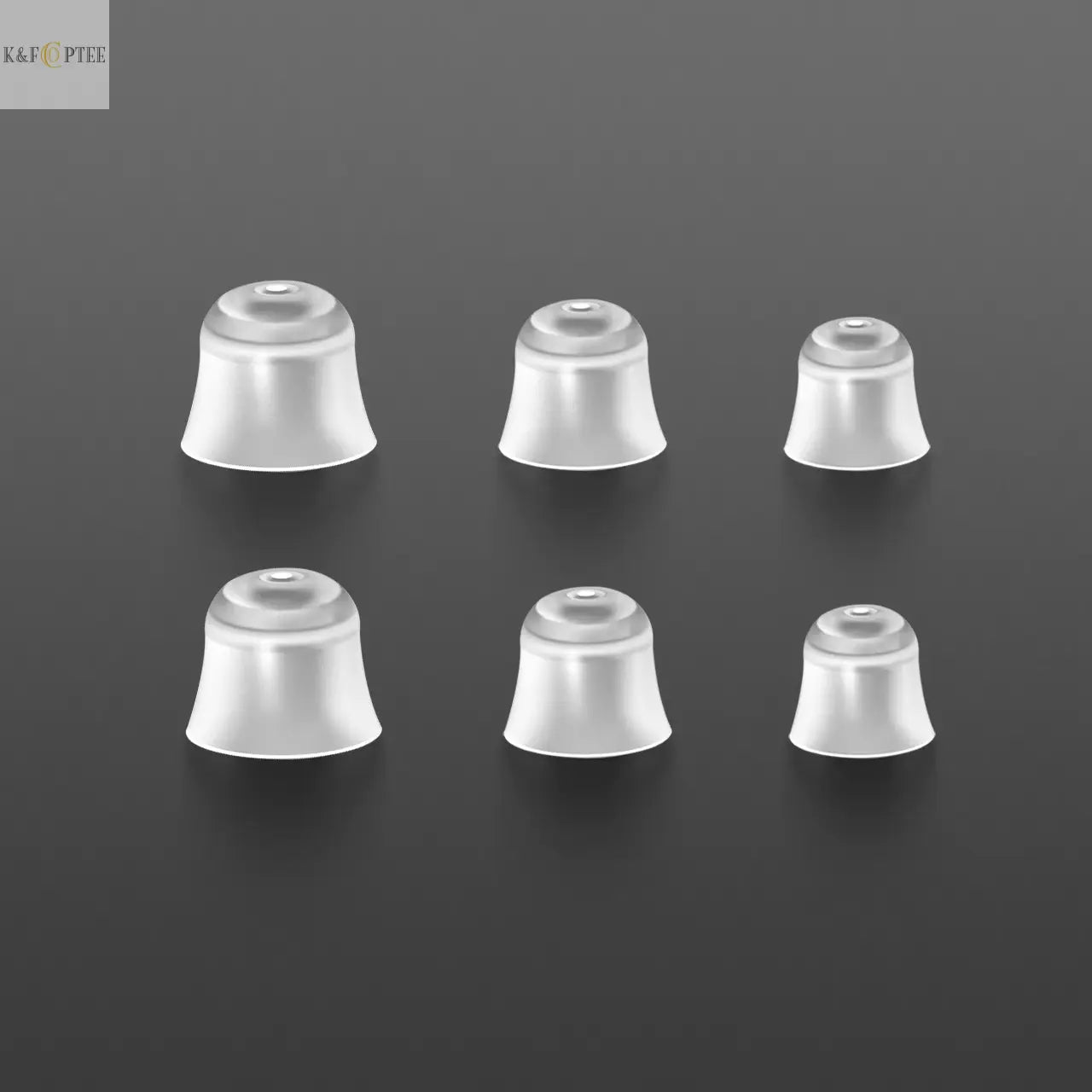 K&FCOPTEE CIC Hearing Aids Double-layer Silicone Earplugs KFCOPTEE