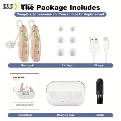 KFCOPTEE ZF-M909 Rechargeable Hearing Aids